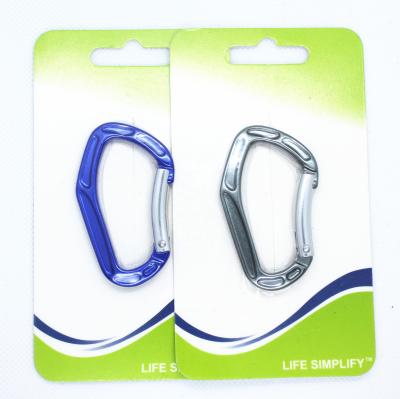 China Promotion Gift Carabiner Clip D Shape Aluminum Buckle - Universal Spring Clip Hook Key Chain Instant Key Chain Clip for sale