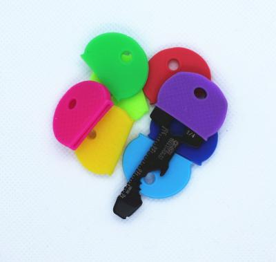 China Promotion Gift Key Covers Tags Set Plastic Key Identifier Coding Rings in Assorted Colors for sale