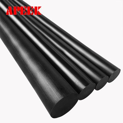 China Antistatic ESD PEEK Round Stock Rod Material Modified Plastic Extrusion for sale