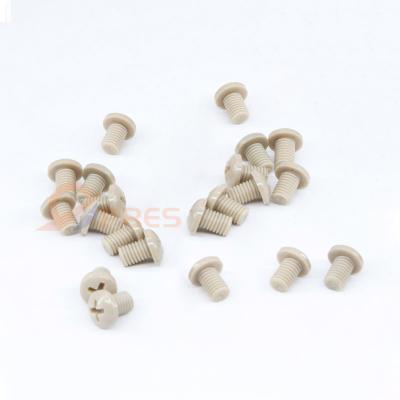 China Industrial PEEK 1000 Machined Parts Screw High Temperature Resistance for sale