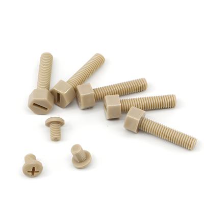 China PEEK MOLD fabricante para injecção resistência ao desgaste Peek screws à venda