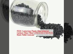 PEEK Customize Plastic Raw Material Carbon Fiber Filled CF10 CF20 CF30 PEEK Resin Pellet Granule