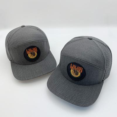 China COMMON Custom embroidery logo trucker caps water proof 5 panel melin hat for sale