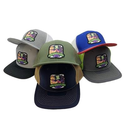 China 6-Panel Hat high quality custom tactical cap mesh 6 panel Richardson 112 suede trucker hat for sale