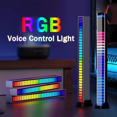 China Gaming Led Strip Light Control Sound Rhythm Pickup Rhythm Game Table Lamp Sound Voice-Activated Light RGB for sale