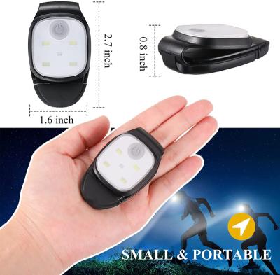 China Outdoor Smart Sensor Night Clip On Reflective Running Lights USB Rechargeable LED Light For Runners Walkers Camping Hiking Dog Walking for sale