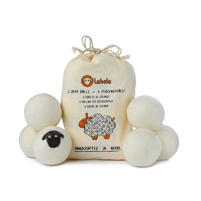 China New Zealand Cleaning Premium White Organic Sheep Felt Tumble Wool Dryer Ball Wool Dryer Ball for sale