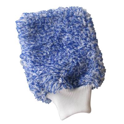 China Eco-friendly Premium Korean Fiber Scratch Free Glove Microfiber Cyclone Sponge Glove Washing Station Glove for sale