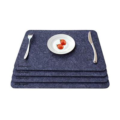 China Durable Felt Area Mats Heat-Resistant Table Mat Felt Premium Non-slip Washable Felt Area Rug for sale