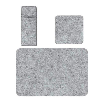 China 2021 Viable New Design Wool Felt Table Mat Rectangular Felt Table Mat Eco Coaster Felt Table Mat for sale