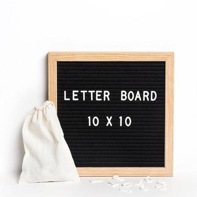 China 2019 Black Felt Advertising Sign Display Amazon Oak View Letter Board 10 x 10 With 340 Characters for sale