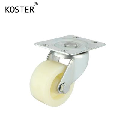 China 1.5inch to 3inch Furniture Plate Swivel Fat Nylon Caster Load 30kg/40kg/50kg/60kg for sale