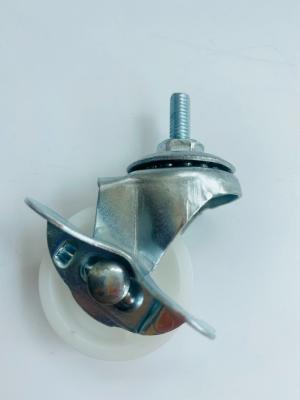 China Hole Distance 29/29/36*15/45*25/55*28/55*28 Light Duty Furniture PP White Swivel Caster for sale