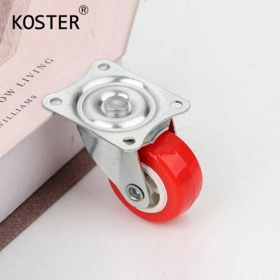 China 1-3inch Plastic Furniture Swivel Caster Wheel with 17mm/21mm/27mm/27mm Thickness for sale