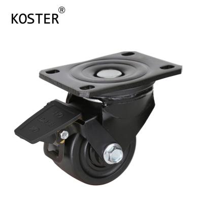 China Industrial Machinery 600kg Heavy Duty Low Gravity 3inch Caster with Roller Bearing for sale