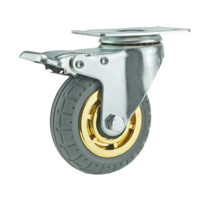 China 75mm/100mm/125mm Diameter Plastic Rollerblade Office Chair Caster Wheel Spring Caster for sale