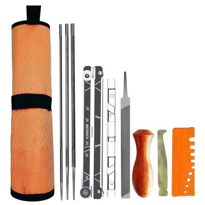 China 8PCS 10PCS Garden Tools Chain Saw File Round File Sharpening Kit for Saw Chain Steel for sale