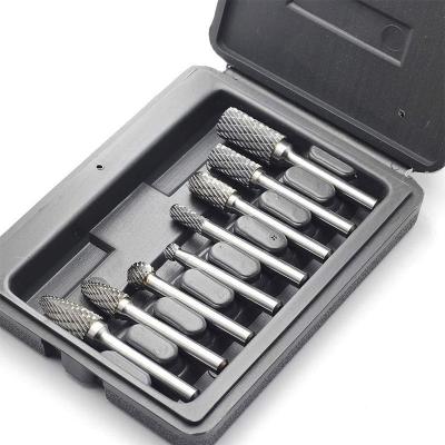 China Round Metal Drilling Carbide Burr 6mm Double Cut Tree Shape Rotary File for Die Grinder for sale