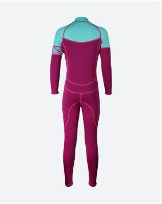 China Full Body Womens 3mm Neoprene Long Sleeve Antibacterial Sexy Leg One Piece Wetsuits With Back Zipper For Surfing Snorkeling Swimming Diving for sale