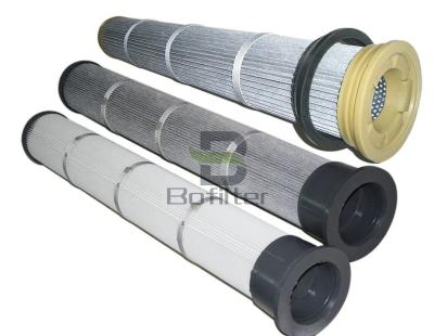 China Small Fire Resistance Anti-Static Reterdant Top Cylindrical Conical Cover Support Open Bottom Closed Galvanized Industrial Filter for sale