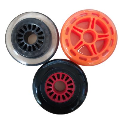 China Integrated roller skate/luggage scooter wheels with bearings scooter replacement wheels 100mm 120mm 98mm wheels for sale