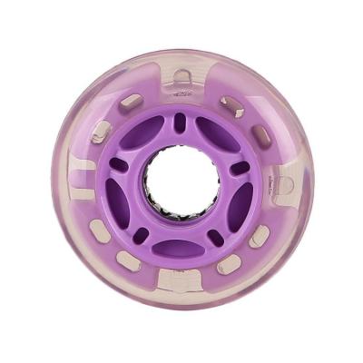 China Wear Resistant 70mm Inline Sports Skates Replacement Wheels With LED Lighting Lights, 608z Bearings Included for sale