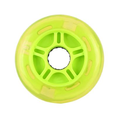 China 80mm Wear Resistant Light Up Rear Kick Scooters Wheels LED Skates Replacement Instant Turn Signal Built-in Wheel for sale