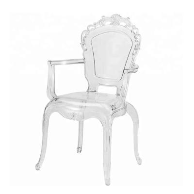 China Other Living Room Dining Chair Acrylic Clear Princess Style Dining Chairs Dining Chairs Luxury For Wedding Reception for sale