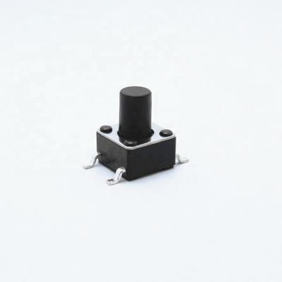 China Household 6x6x8 4 pin smt push on push off tact switch for sale