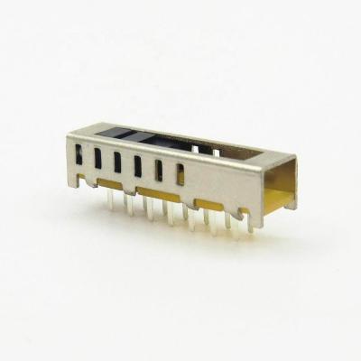 China New telecommunication product! 0mm Button Size Slide Switch 6 Way 6 Position Slide Switch for sale