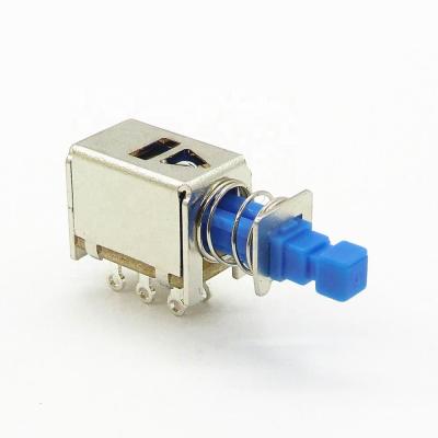 China Home appliance 6 pin 50VDC electronic push switch dpdt 2 bottom way for sale