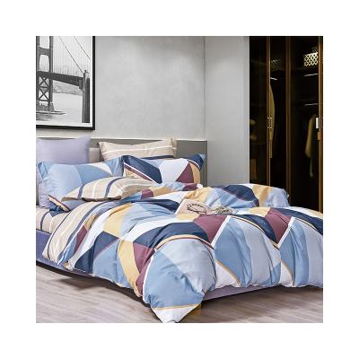 China Luxury Nondisposable European Cotton Bedding Set 100% Geometric Print Bedding Set for sale