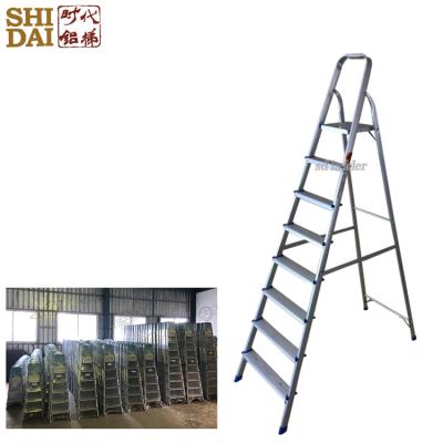 China Folding Ladders Supplier 8 Good Step Stairs Aluminum Telescopic Ladder With Factory Price for sale