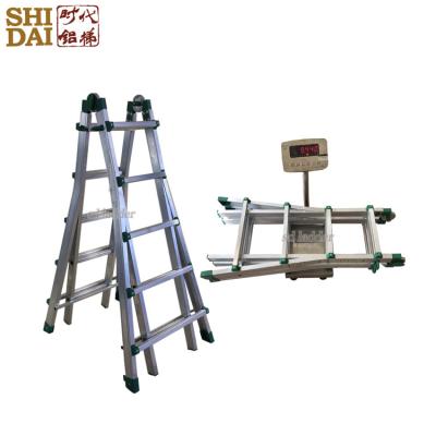 China Hot Sales Folding Ladders Foldable Stairs Universal Aluminum Folding Step Ladder With 100% Safety for sale