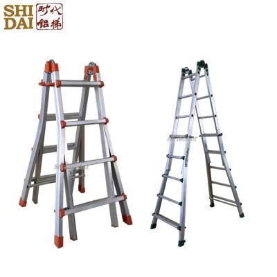 China Folding Ladders OEM Factory Multi Purpose Aluminum Folding Step Ladder With 100% Safety for sale