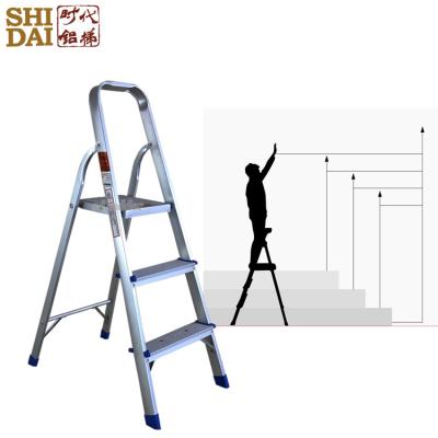 China Folding Ladders Chinese Factory Wide Universal Aluminum Folding Step Ladder With Wholesale Price for sale