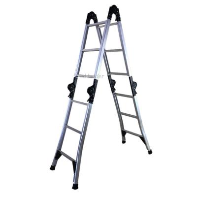 China Collapsible Ladders Scaffolding Ladder Aluminum One Shape Step Ladder Household for sale