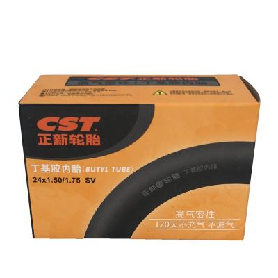 China CST Wheels Rubber Tires and Accessories 24 Inner Tube 24x1.50/1.75 Inch Butyl Rubber Rubber Cams For Scooter for sale