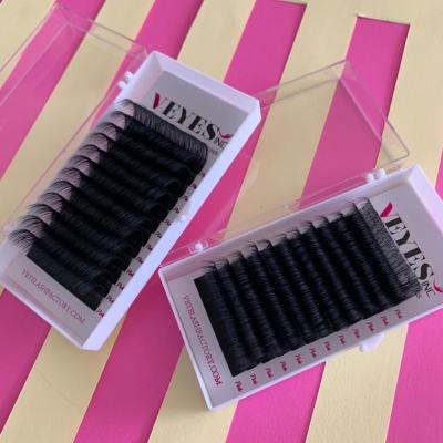 China Veyesinc Private Label Lash Supplies Mega Natural Long Volume Lash Trays 0.03 0.05 0.07 Individual Cashmere Eyelash Extensions for sale