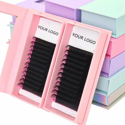 China Long Veyelash Volume Free Sample Easy Fan Eyelash Extensions Natural Eyelash Extension .03 Easy Fanning Easy Fan Eyelash Extension for sale