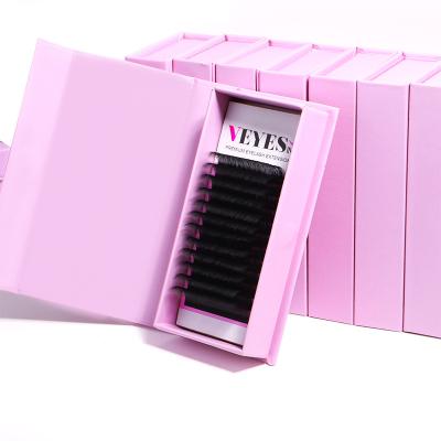 China Natural Handmade Cashmere Long Fan Private Label Easy Russian Volume Lash Extension Fanning Eyelash Extension for sale