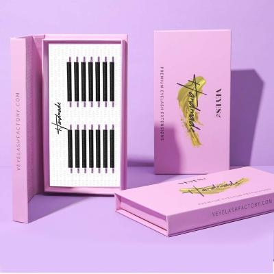 China Easy Fanning Eyelash Extension Fans Natural Wholesale Long Silk Trays Veyelash Mink Volume Eye Lash Extension for sale