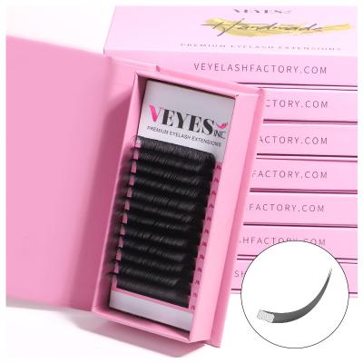 China High Quality Eyelashes Tray Lash Extensions Vendors Matte Flat Lash Extensions Individual Long Natural Private Label Cashmere Ellipse for sale