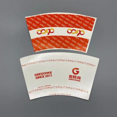 China Waterproof Matt PE Coated Paper Cup Fan 260gsm Paper Tea Cup Raw Material for sale