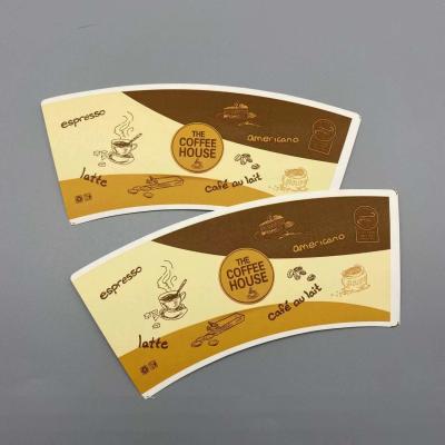 China Printed Die Cut Paper Cup Blank Food Grade Flexo Printing for sale