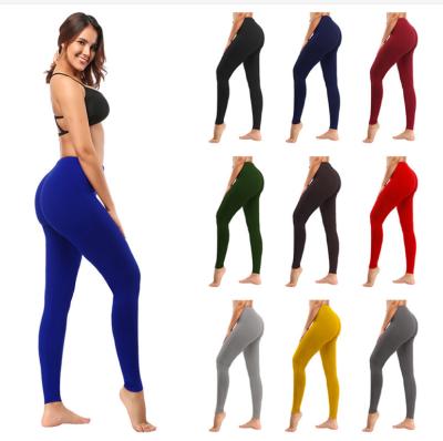 China Breathable Hot Sales Amazon Gaiters Fitness Yoga Pants Women Low Waist Plus Size Elastic Yoga Pants for sale