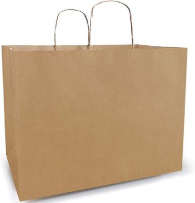 China Recycled Materials Paper Bag Custom Printed Kraft Paper Bags Recyclable Shopping Clothing Gift Bag Food Take away With Your Own Logo for sale