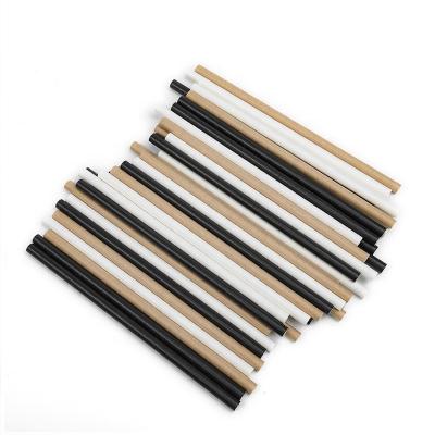 China Disposable Eco Friendly Custom Logo Packing Disposable Color Paper Straws for Drinking in Bulk Production for sale