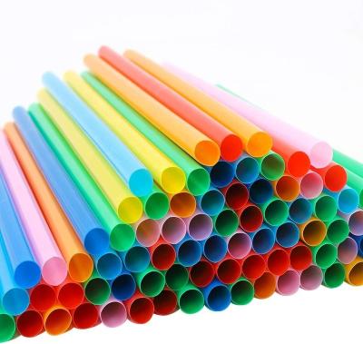 China BEVERAGE Wholesale disposable PP material individual wrapped food grade green plastic drinking straws for sale