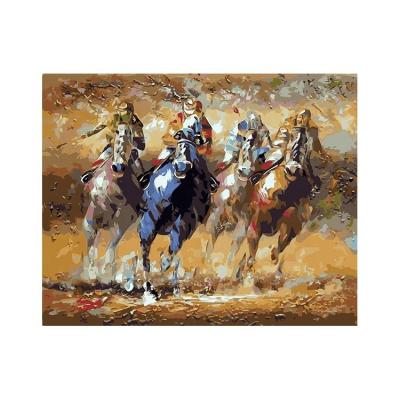 China Waterproof+ECO-Friendly Acrylic Painting Cheap Horse Oil Painting Digital Horse Oil Painting On Canvas for sale